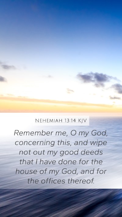 Nehemiah 13:14 Explained