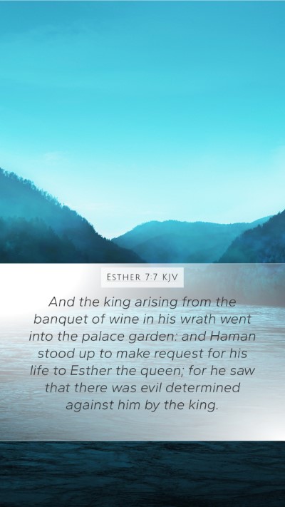 Esther 7:7 Explained