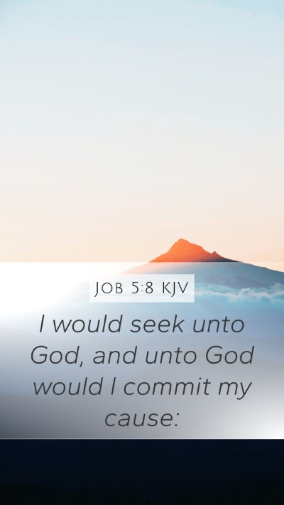 Job 5:8 Explained