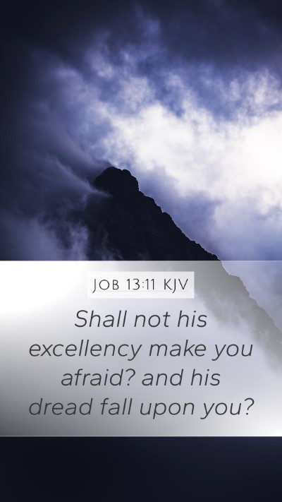 Job 13:11 Explained