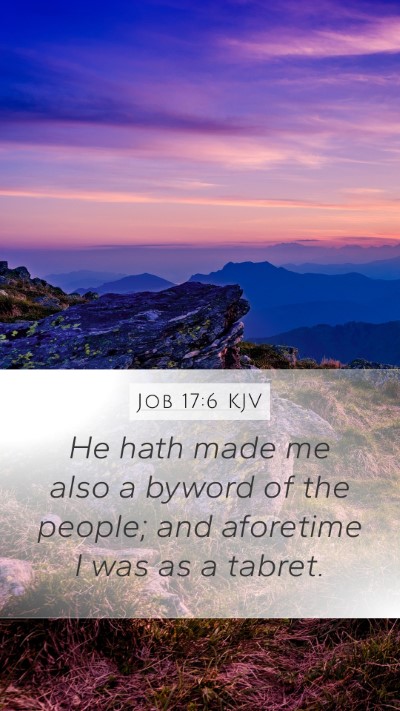 Job 17:6 Explained