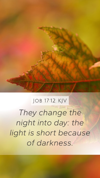 Job 17:12 Explained