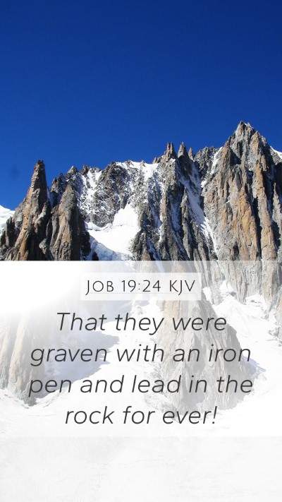 Job 19:24 Explained