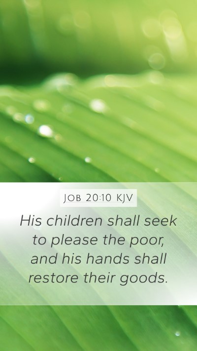 Job 20:10 Explained