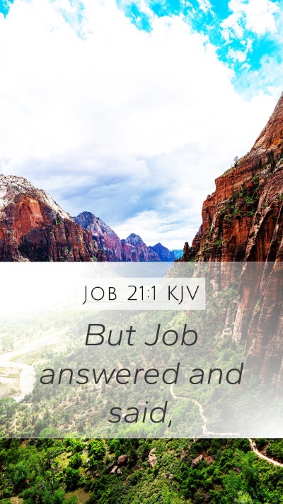 Job 21:1 Explained