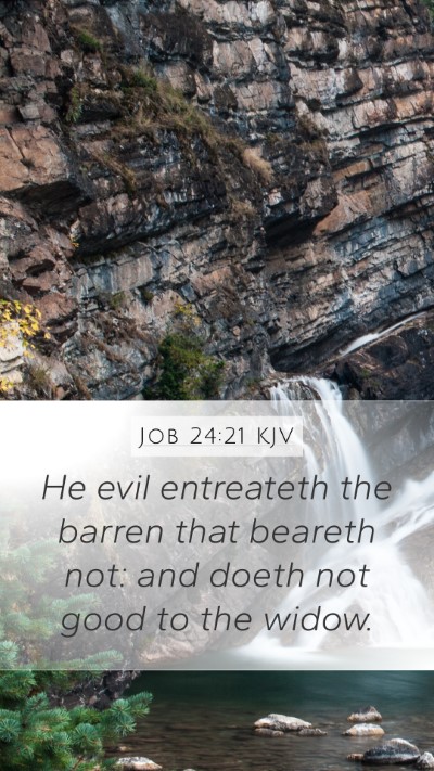 Job 24:21 Explained