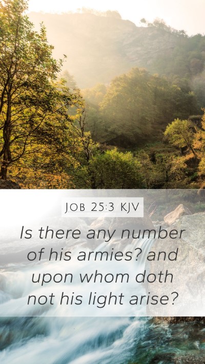 Job 25:3 Explained