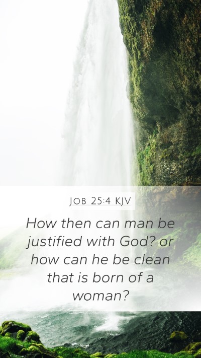 Job 25:4 Explained