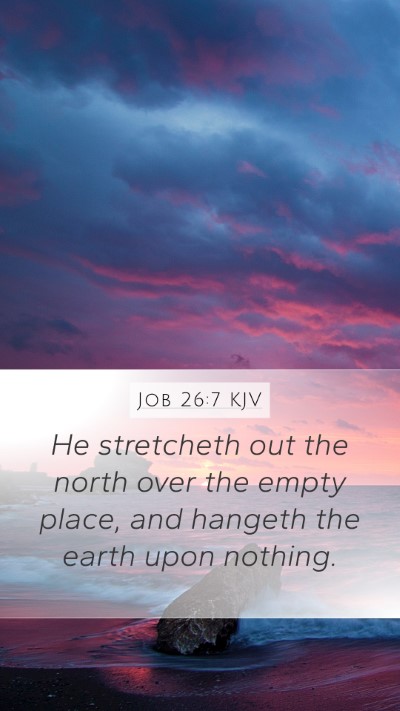 Job 26:7 Explained