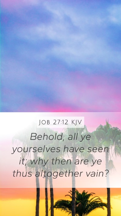 Job 27:12 Explained