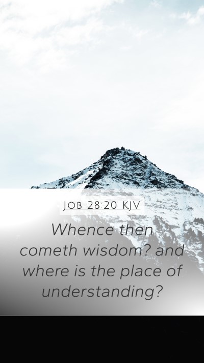 Job 28:20 Explained