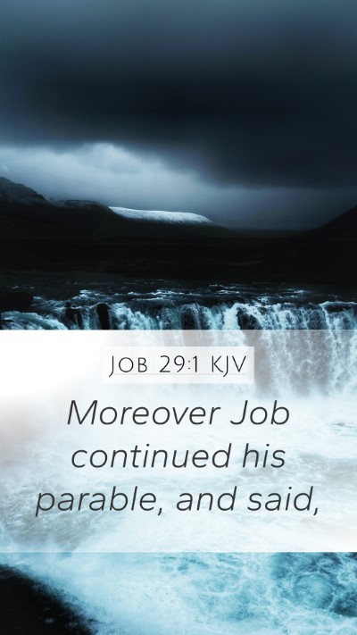 Job 29:1 Explained