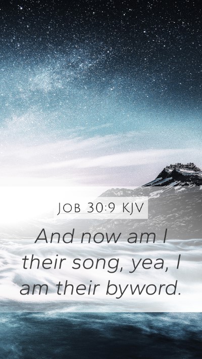 Job 30:9 Explained