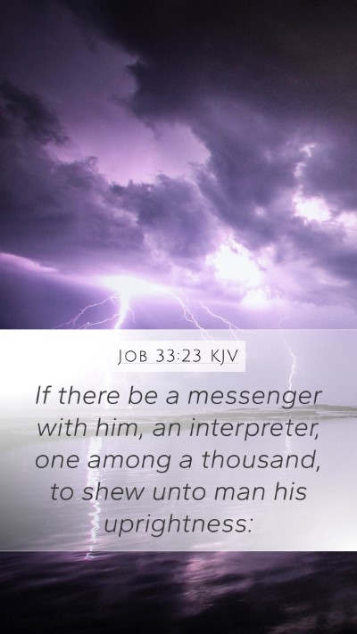 Job 33:23 Explained