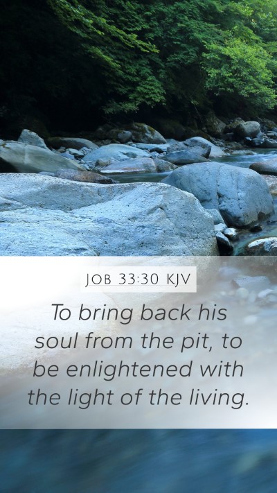 Job 33:30 Explained