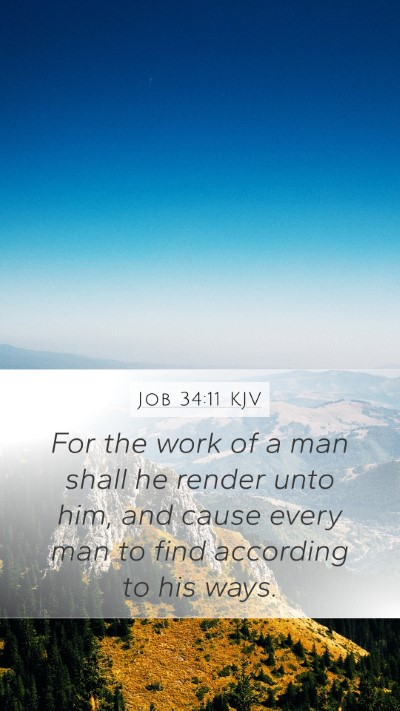 Job 34:11 Explained