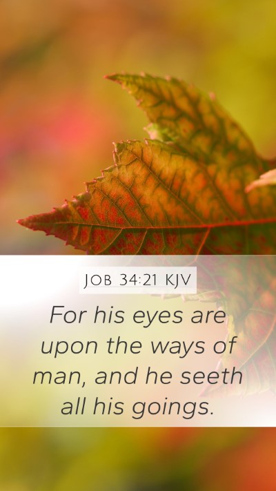 Job 34:21 Explained