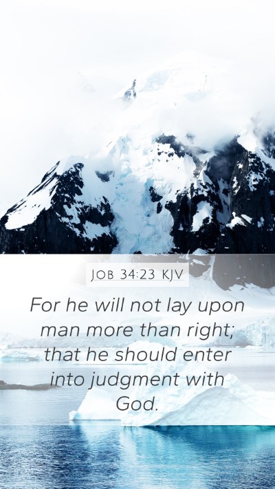 Job 34:23 Explained