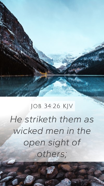 Job 34:26 Explained