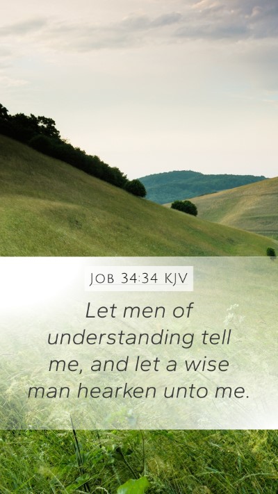 Job 34:34 Explained