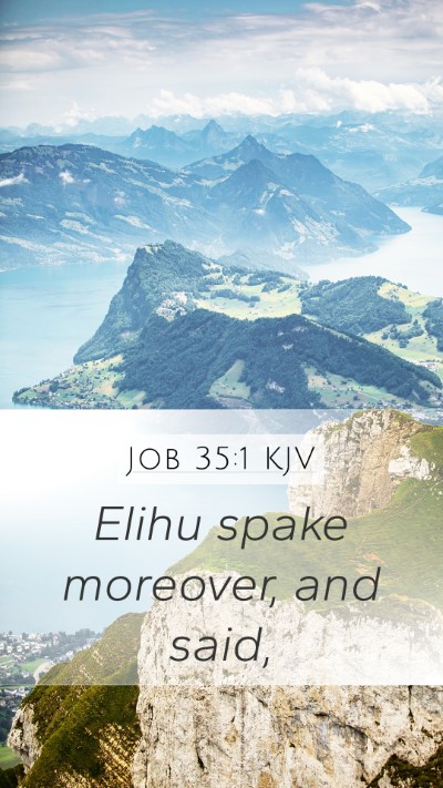 Job 35:1 Explained