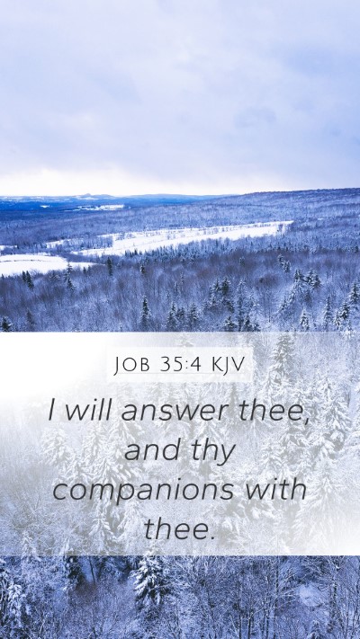 Job 35:4 Explained