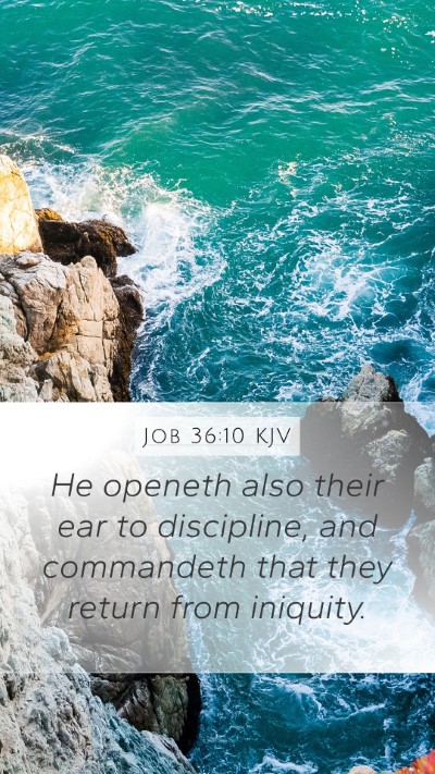 Job 36:10 Explained