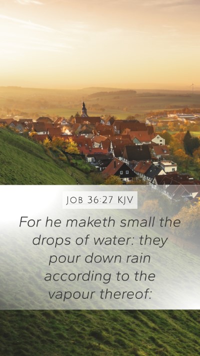 Job 36:27 Explained