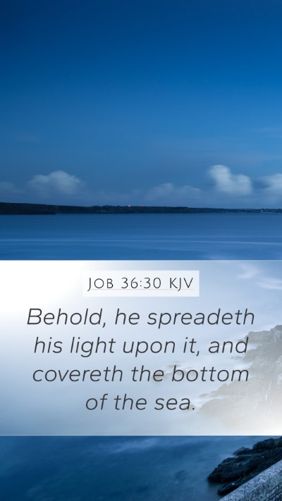 Job 36:30 Explained