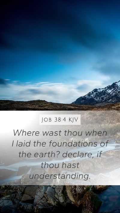 Job 38:4 Explained