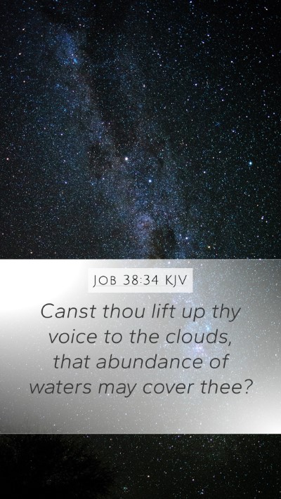 Job 38:34 Explained