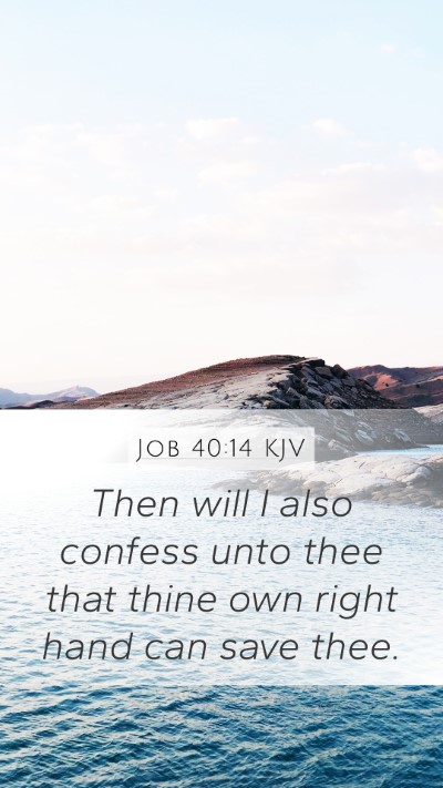 Job 40:14 Explained