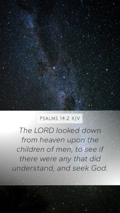 Psalms 14:2 Explained