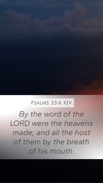 Psalms 33:6 Explained