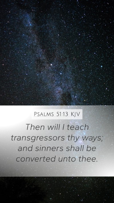 Psalms 51:13 Explained