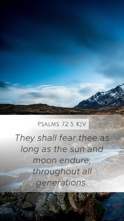 Psalms 72:5 Explained