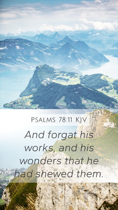 Psalms 78:11 Explained