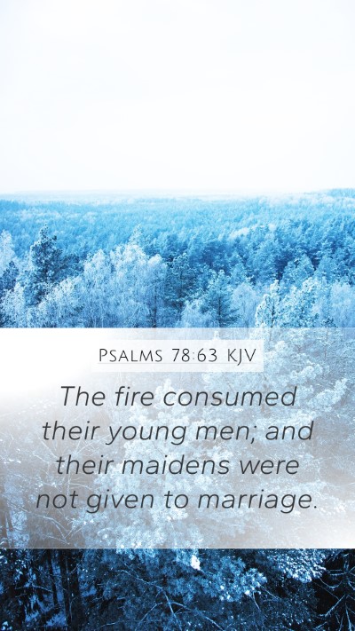 Psalms 78:63 Explained