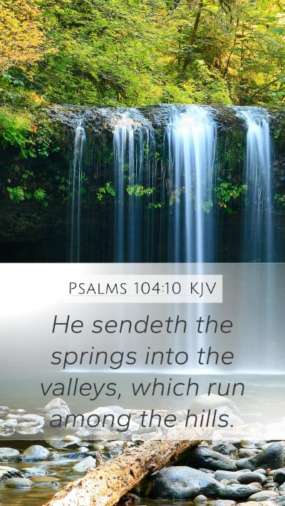 Psalms 104:10 Explained