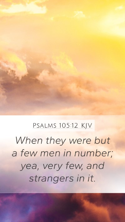 Psalms 105:12 Explained