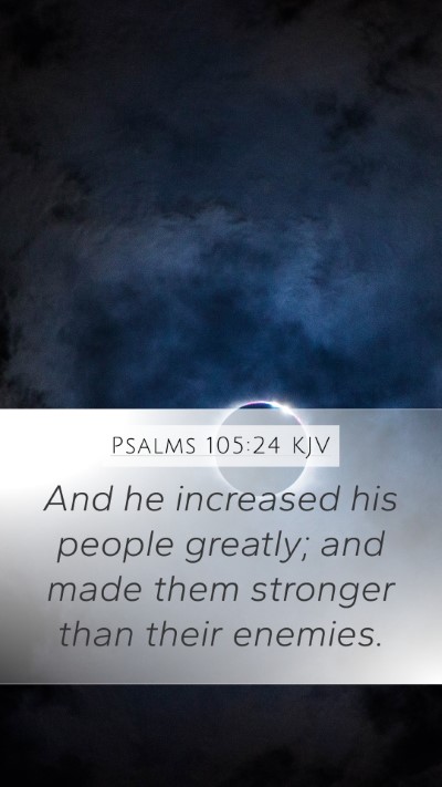 Psalms 105:24 Explained