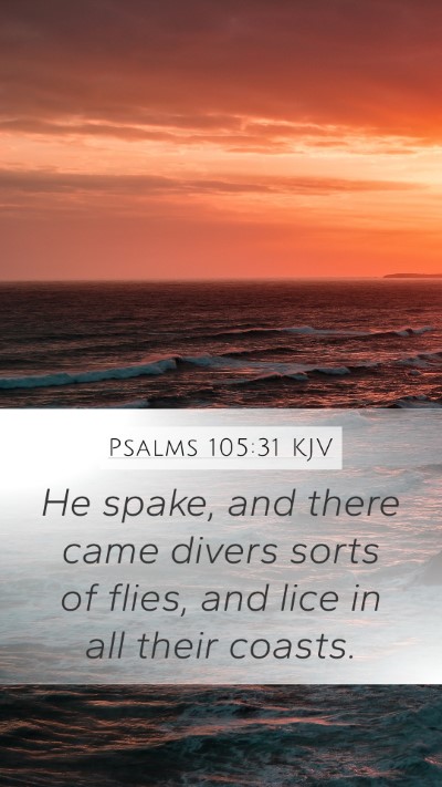 Psalms 105:31 Explained