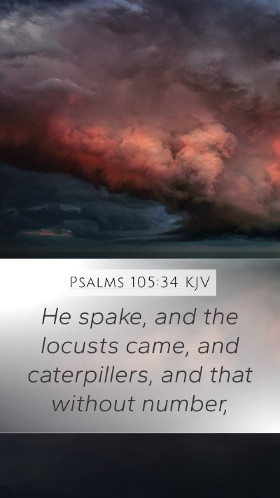 Psalms 105:34 Explained