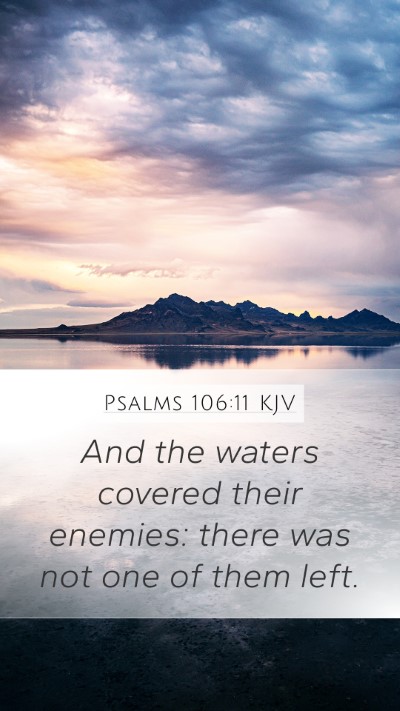 Psalms 106:11 Explained