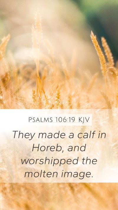 Psalms 106:19 Explained