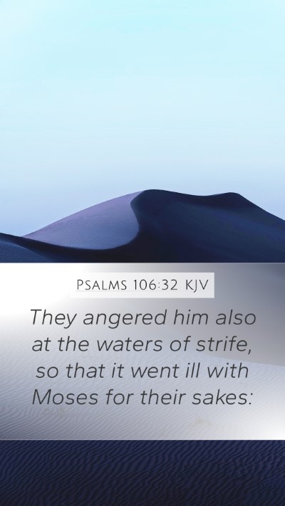 Psalms 106:32 Explained