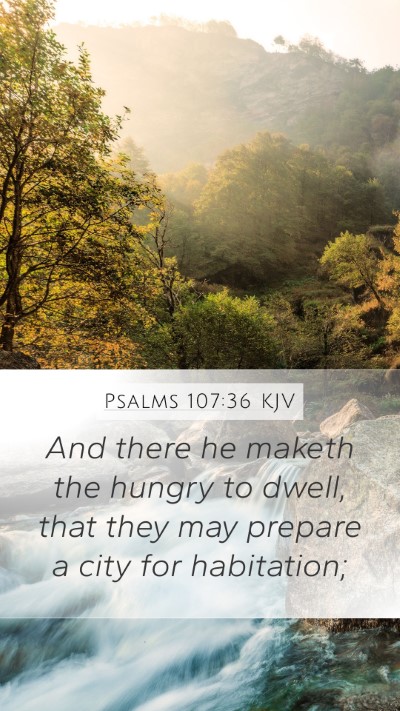 Psalms 107:36 Explained