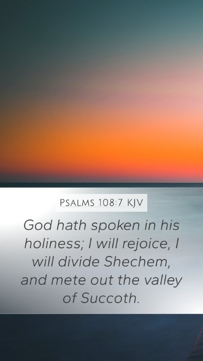 Psalms 108:7 Explained