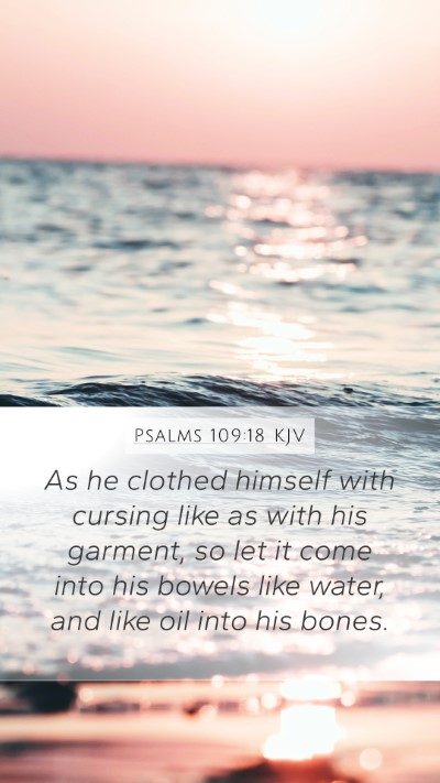 Psalms 109:18 Explained