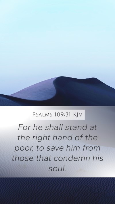 Psalms 109:31 Explained